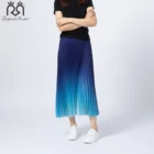Blue Skirt Long New Model Blue Pleated Skirt Pleated Long Maxi Skirt With Patterns Pencil Skirt Pleated For Women