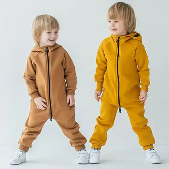kids jumpsuit baby clothes winter custom kids streetwear boutique clothing toddler girls jumpsuits