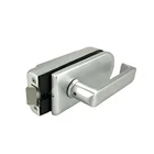 Glass Lock Door Locks And Handle European Style Office Aluminum Frameless Swing Glass Door Lock Set With Handle