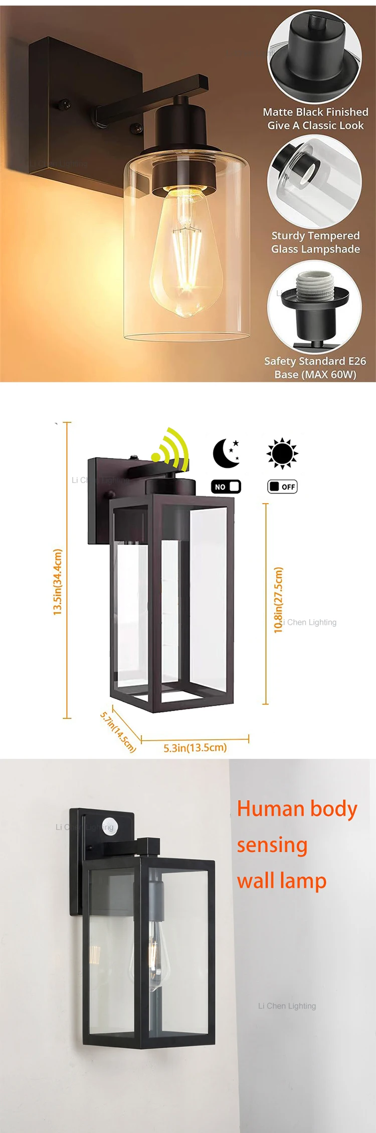 bd03 european style home outdoor balcony door garden villa waterproof garden lamp wall lamp -3