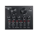 External Mixing Sound Card V8 With 6 Modes 18 Sound Effects Audio Interface And Earphone For BroadcastingLive Broadcast