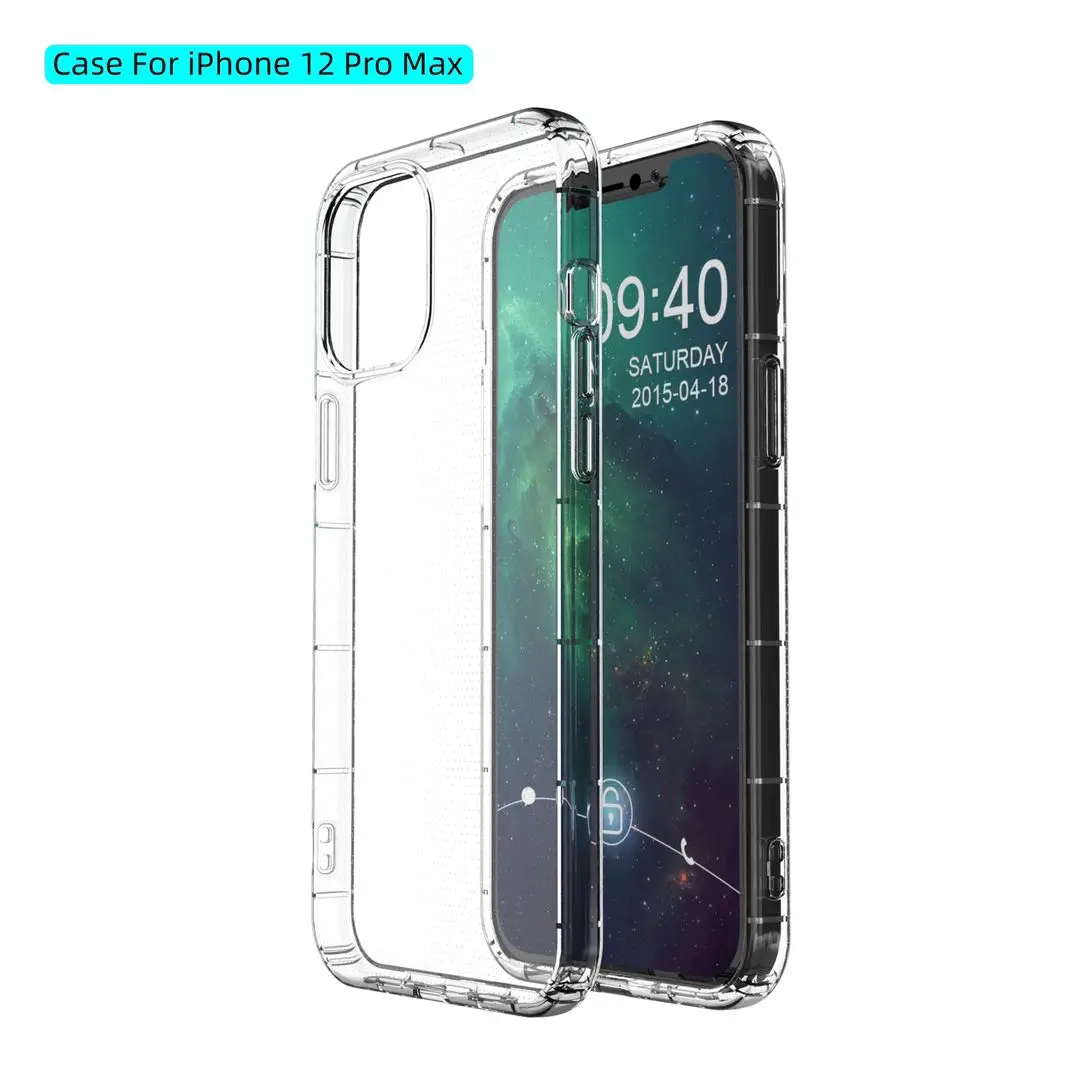 For iPhone 15 14 13 12 11 x xr pro max Shockproof Transparent Clear Soft TPU Printing Clear phone case Cover