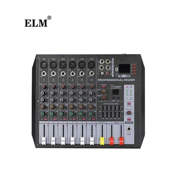 ELM 6 channels mini usb interface controllermixer effect sound dj controller/audio console mixer