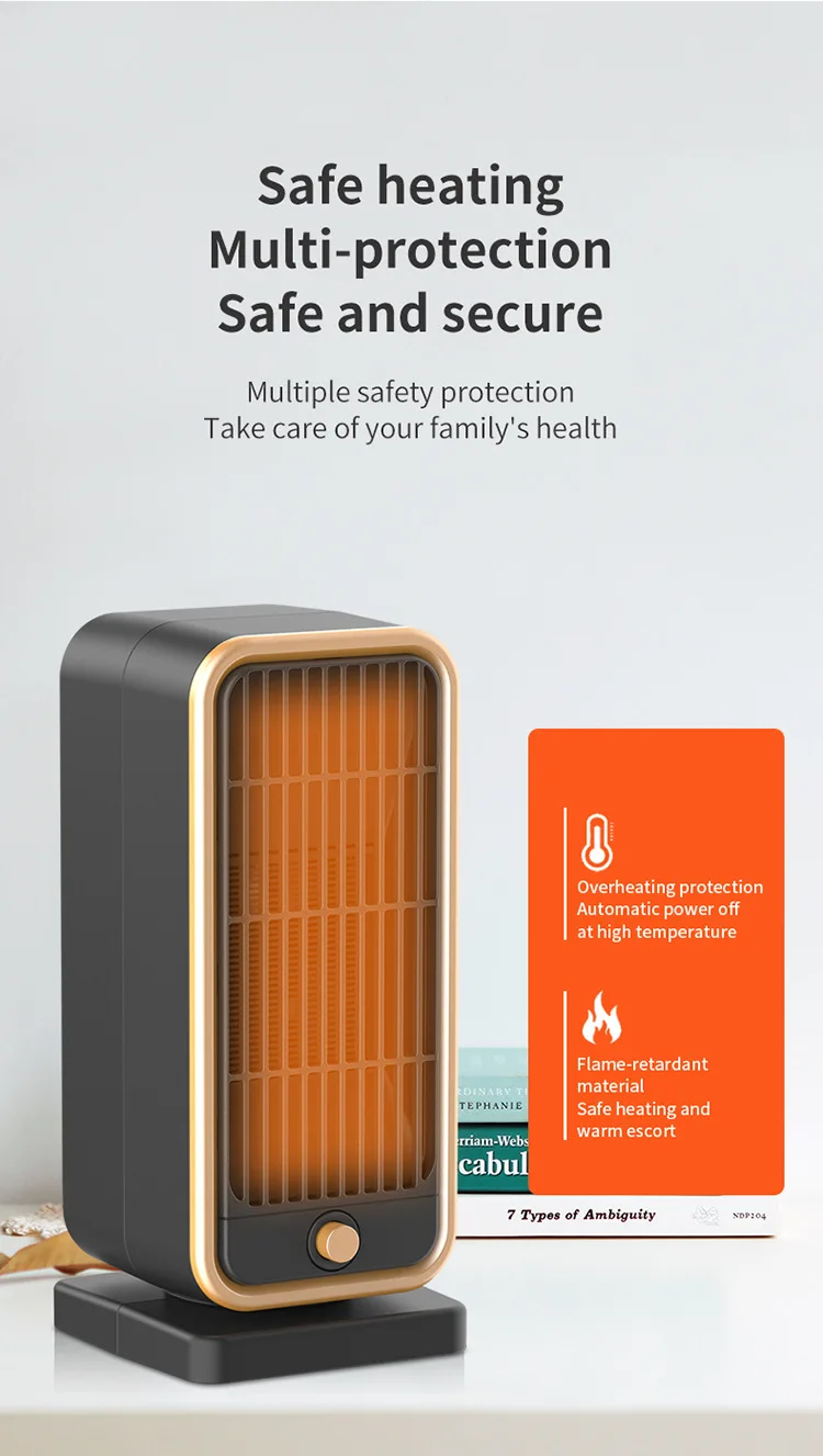 Lightweight Portable Heater, 500 W, Plastic - detail 18