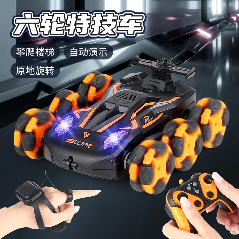 USSE New Arrivals Remote Control Car, 360 Degree Rotating toy Cars RC with Wheel lights and headlights Double-Sided