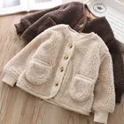 Coat Girls Winter Korean Newest Warm Thick Kids Fur Coat Casual Children Girls Short Coat