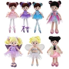 Doll Baby Dolls Lovely Stuffed Custom EN71 Black Fashion Doll Girls Baby Ballerina Dressing Plush Toys Wholesale Ballet Rag Dolls Baby Doll