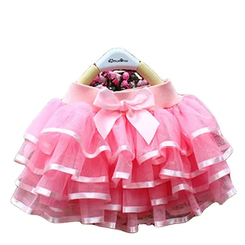 WEN Tutu Skirt Girls Cake Tutu Pettiskirt Dance Mini Skirt Princess Ball Gown Children Kids Clothes 4 Layers Tulle Skirts