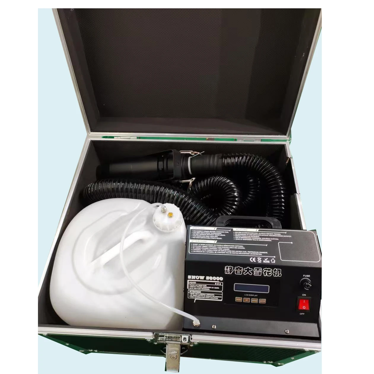 Electric 3500w Weeding Snow Making Machine Outdoor Artificial Snow Flakes for Christmas Halloween Festival Party Stage DMX Stage