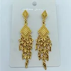 Earrings Classic Ethnic Crystal Long Tassel Dangle Ladies Earrings Gold Chain Earrings Beads Wedding Earrings Hangers