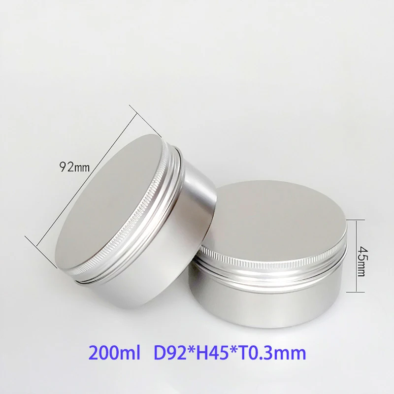 product 200ml wholesale round candle aluminum jar tea seal jar cream mask jar-30