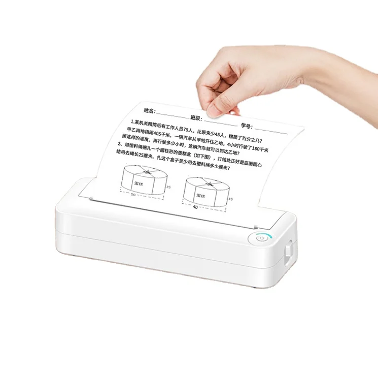 2023 Portable Bluetooth Laser Printers Home Use Printer For Laptop Inkless Wireless Scanner No Ink Portable A4 Printer