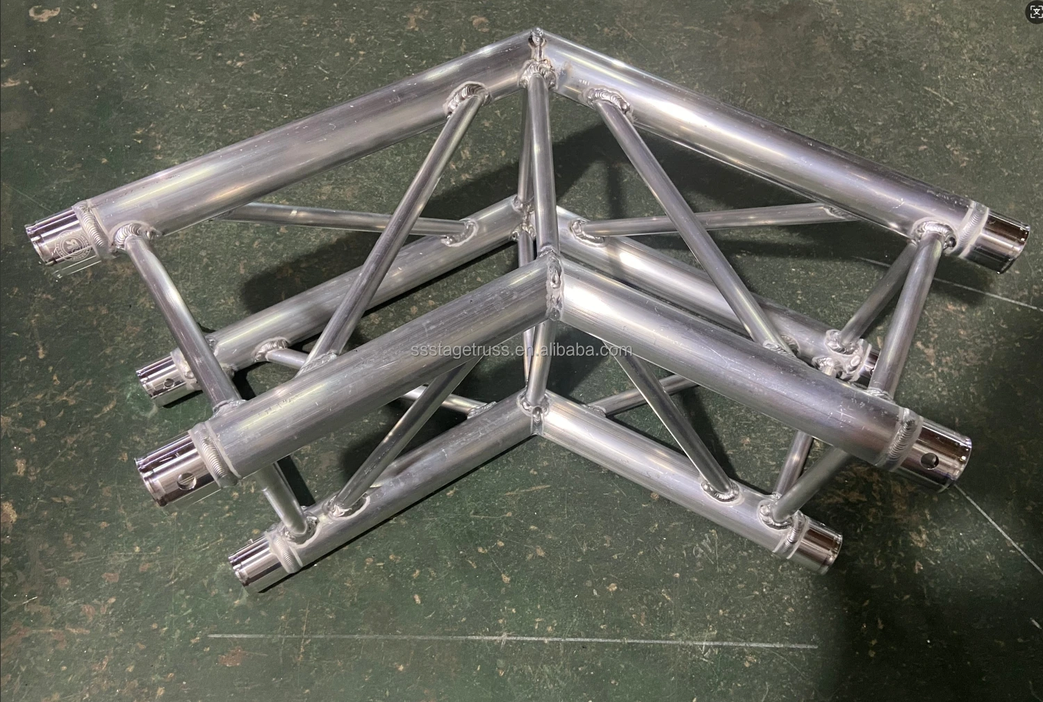 290mm Aluminum Spigot Truss 2-Way 120° Corner Truss Corner Connection Accessories for Concert Stage details