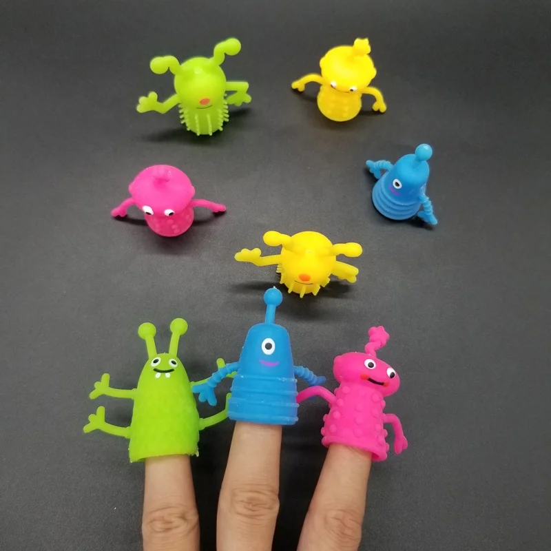 Environment Friendly Octopus Tentacles Finger Puppet Story Mini Finger Toy JL 