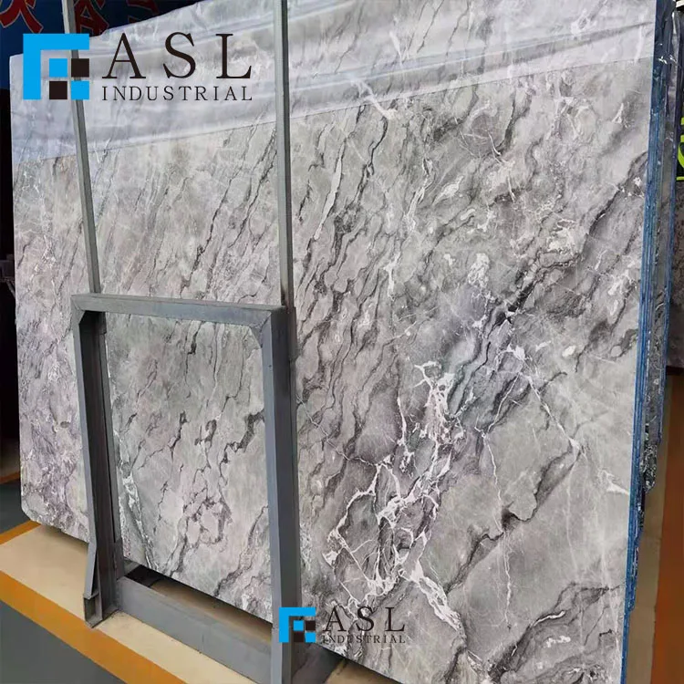 Factory direct low price sea grey marble hotesale marble low cost natural grey slab italian ash marble