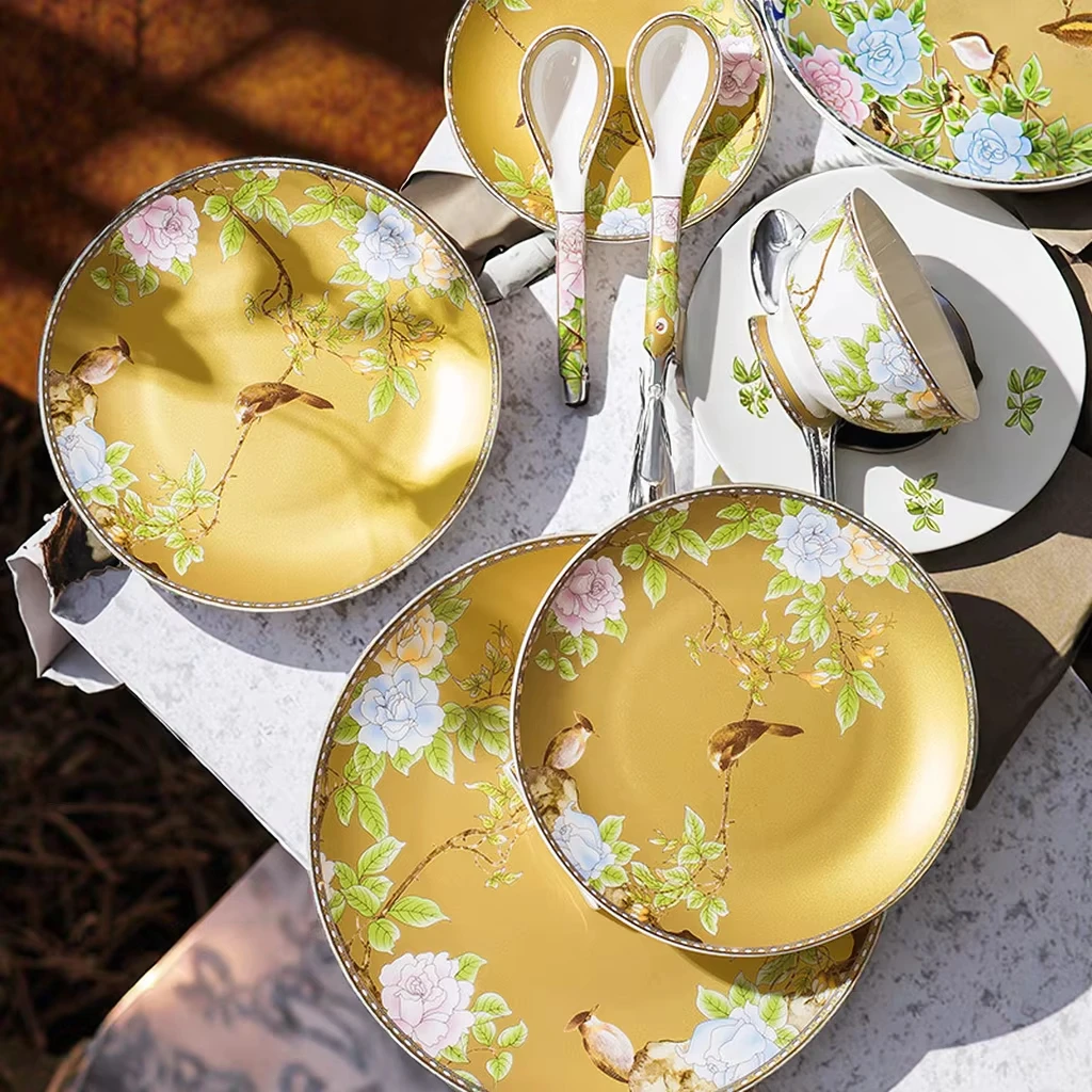 product china dream restaurant tableware ceramic ceramic dish plate set for gift manufacturer-8