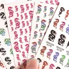 Designers Nail Stickers 2020 Hot 3D Designers Decal Nail Stickers Logo Dragon Nail Art Stickers