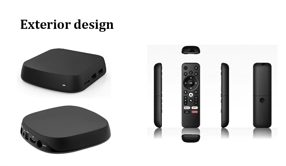 BOXPUT Iatv Q10 Android 12 4K OTT TV Box Smart Set Top Box Dual Wifi6 BT4.2 Voice Remote Control 4GB 32GB Allwinner H618 2.4G 5G