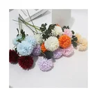 Chrysanthemum Hot Sale 65CM New Handmade 3 Headed Chrysanthemum Silk Cloth Artificial Flowers Plants