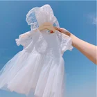 Gown New Born Baby Girl Baptism Christening Blessing Gown Toddler Wedding Flower Girl Dress