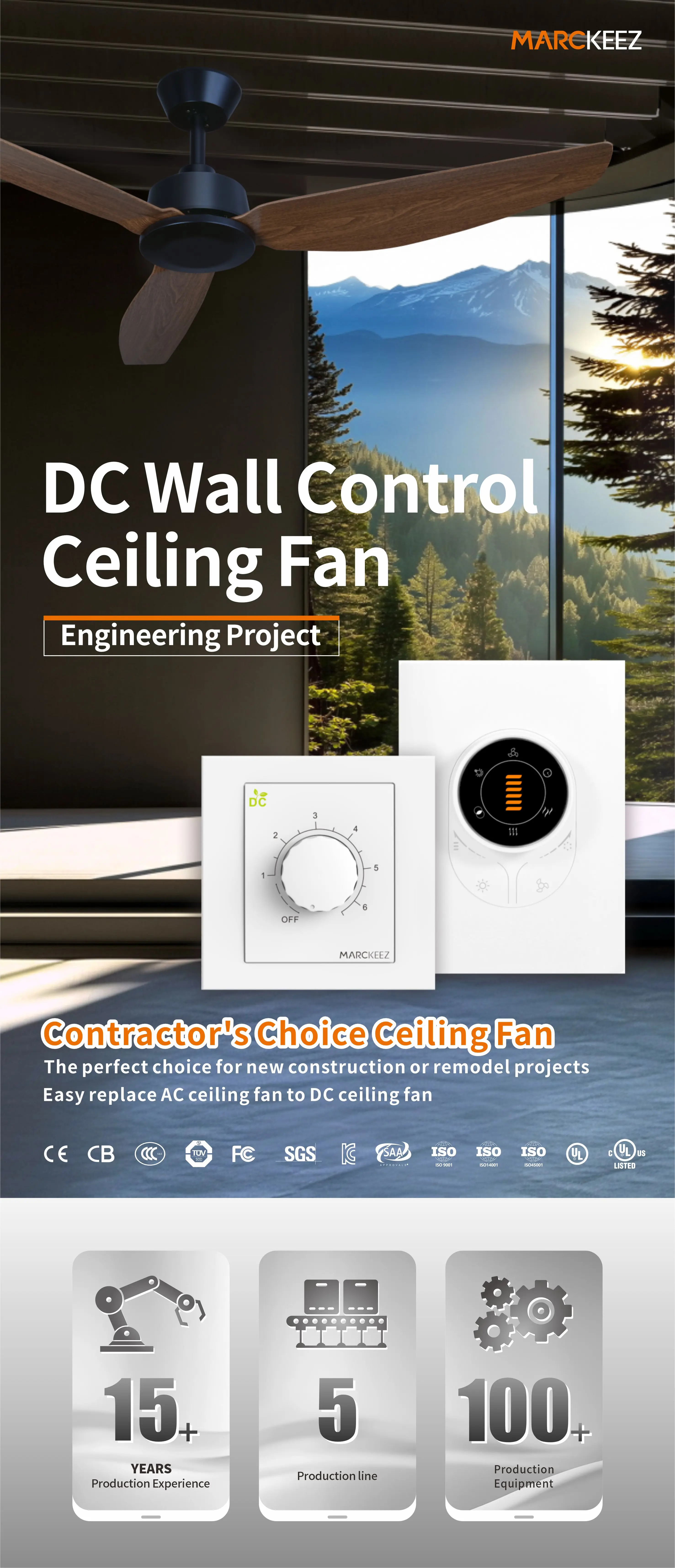 Ceiling Fan, BLDC, ABS, 220V - detail 4