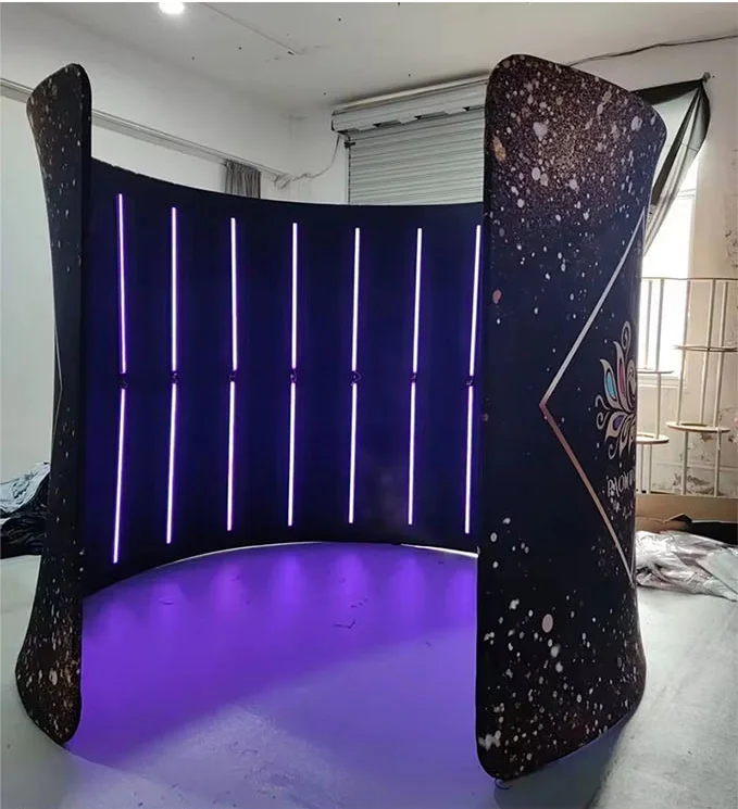 360 Overhead Photobooth Backdrop Display Stand for Decoration with RGB Light Hba0af6af094e48dba3f903cf242933cdl