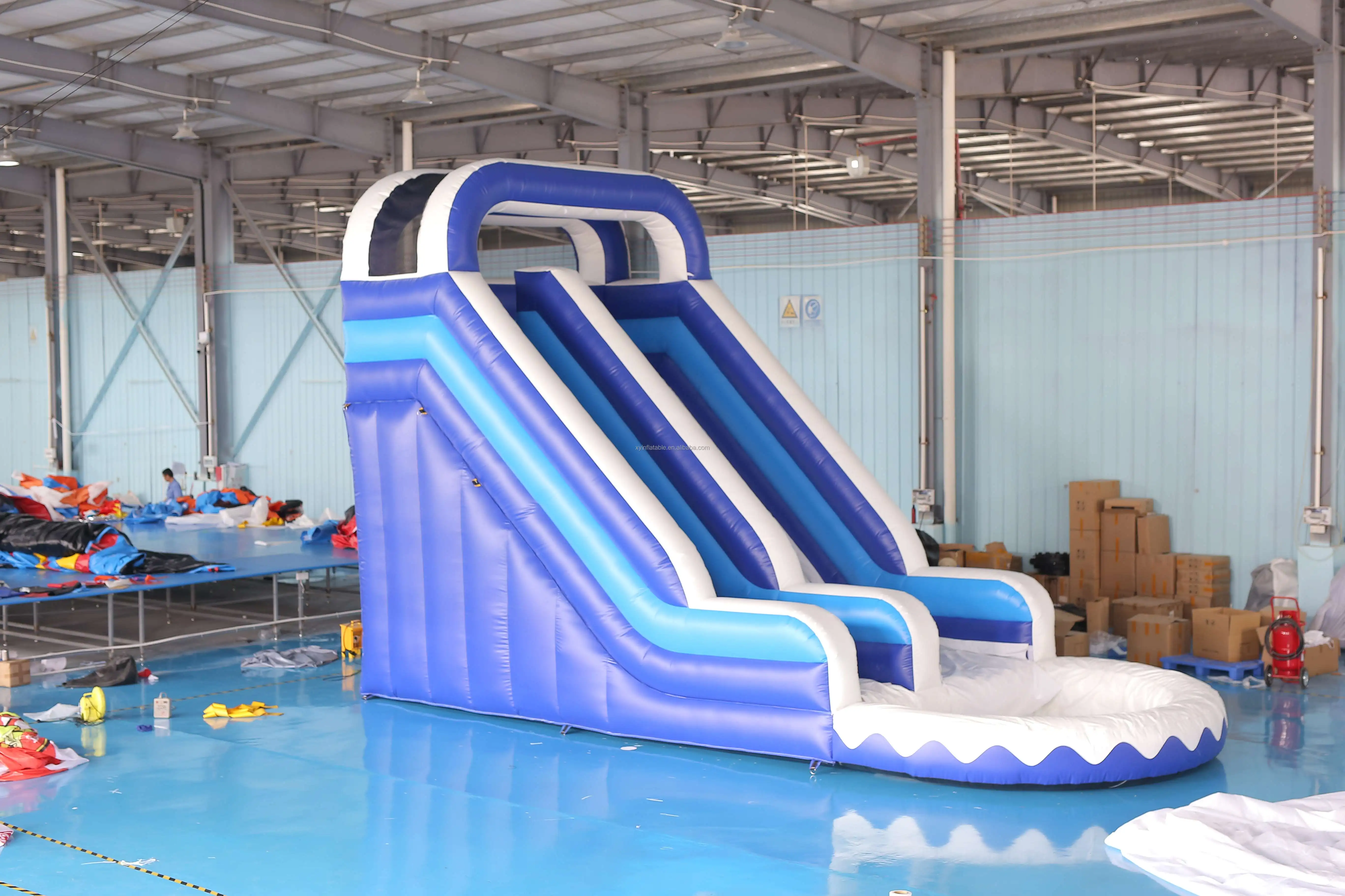 儿童彩虹滑梯QH-XP013-戏水小品系列-沁泓水上乐园