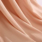 Silk Fabric Stretch Champagne Color 20MM Satin Silk Jacquard Spandex Fabric