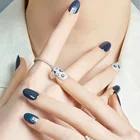 Oval 2022 Wholesale French Gel False Custom Nails Short Oval Design Press On Nails Artificial Fingernails For Women