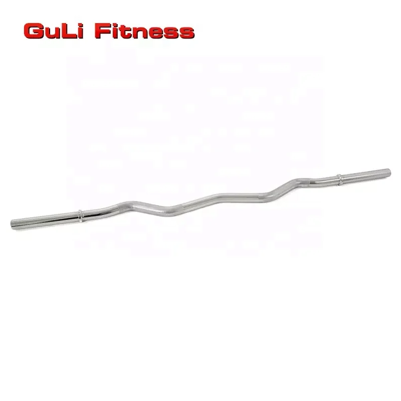 Monetair serie Geniet Guli Fitness 47 Inch Regular Ez Curl Bar 1 Inch Chrome Barbell Diameter  With Spring Collars For Weightlifting Hip Thrusts - Buy Rb47c Standard Curl  Bar,Ez Curl Bar,Crocodile Mouth Weight Bar Product