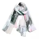 Hijab 2021 European And American Women Fashion Printing Tassel Polyester Shawl Muslim Hijab Scarf