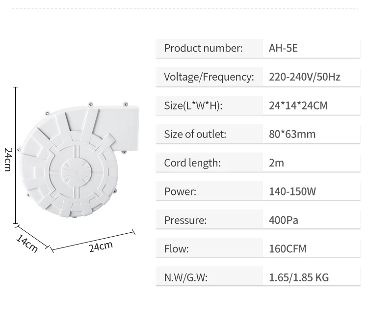 Inside Mini Air Blower, Sale130W, 150W, 200W - detail 14