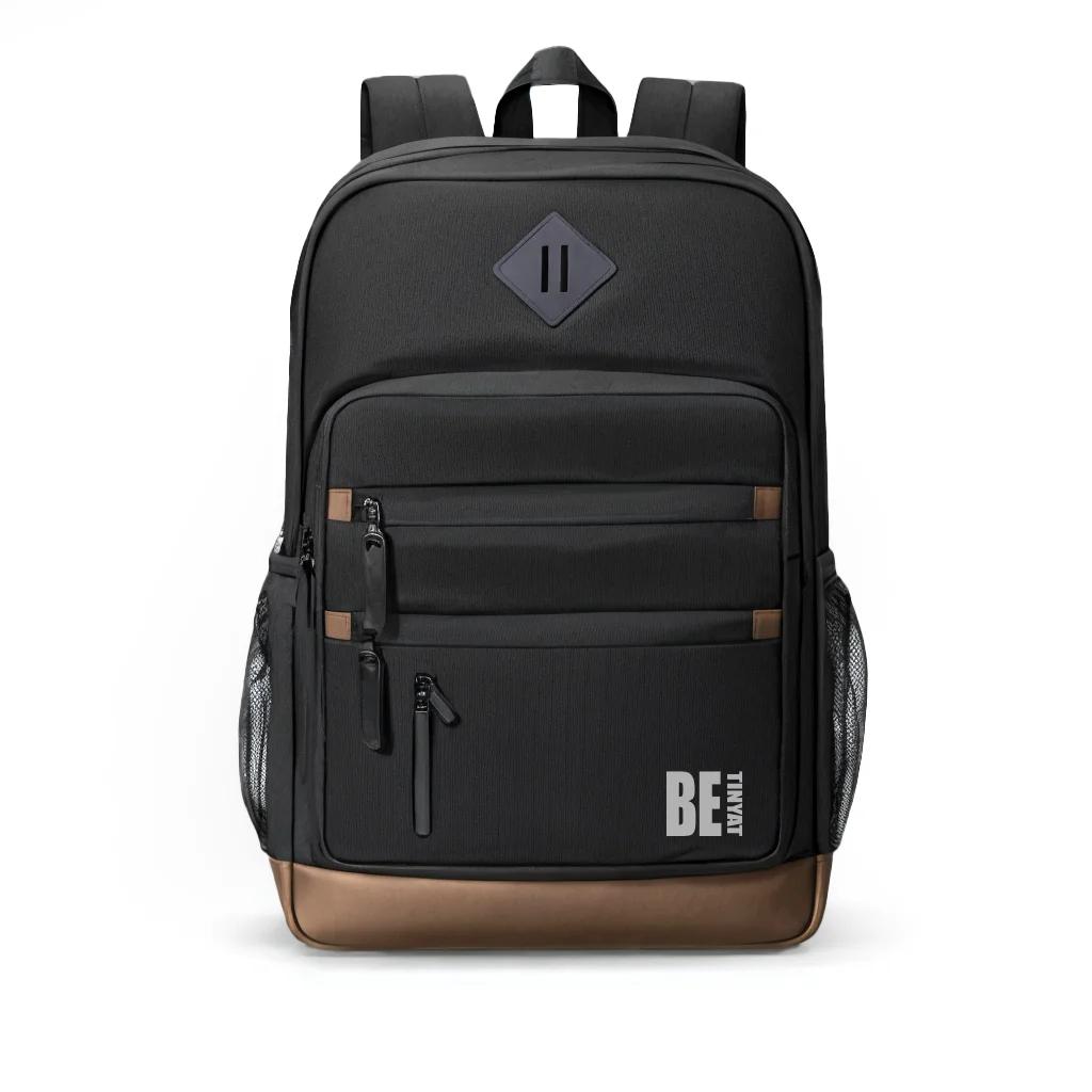 Large Capacity Waterproof Laptop Backpack USB Charging Port Durable Softback for University Students Business Travel Zipper factory
