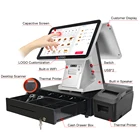 All In 1 Pos System China Dual Screen J1900 Restaurant Retail Pos System Sharp Cash Register With Printer
