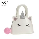 Kid Handbag Handbags Handbags Custom Design Fashion Mini Cute Unicorn Kid Handbag PU Leather Children Girl Handbags