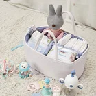 Baby Baby Diaper Caddy Portable Baby Cotton Rope Nursery Storage Bin Diaper Chaniging Caddy