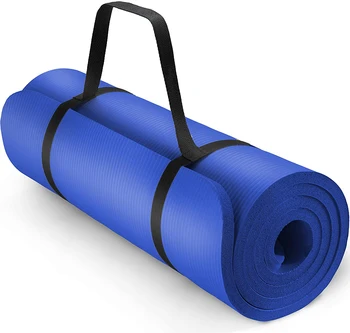 Tking Eco Friendly Anti Slip 8mm Custom Nbr Yoga Mat With Straps