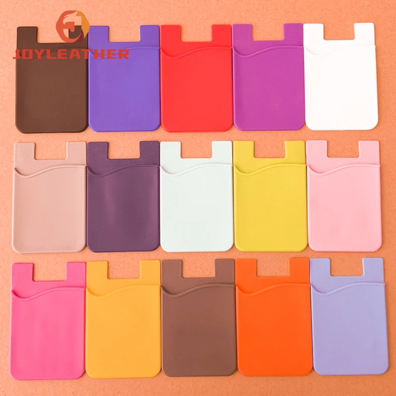 Wholesale Mobile Credit Card Holder Silicone Phone Card Wallet For Phone