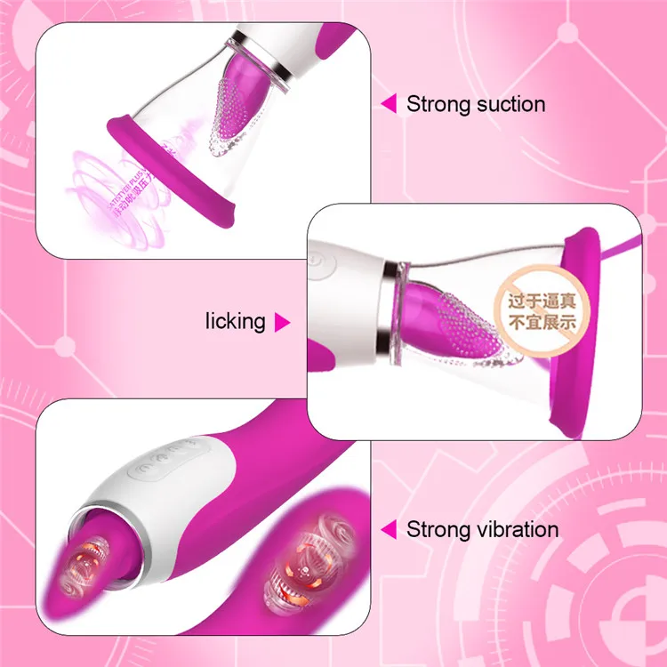 Clitoris Pussy Nipple Breast Stimulating Sucking Rechargeable Vibrator