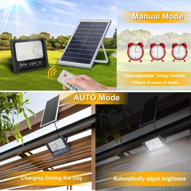 100 200 Watt Outdoor LED Flood Light Solar Reflector 200W 100W