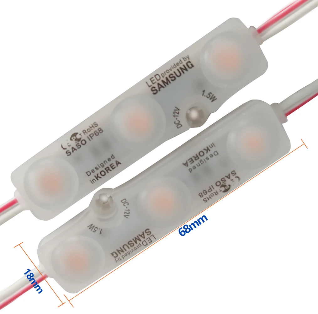 China High Bright Dc V W Injection Modules Waterproof Leds