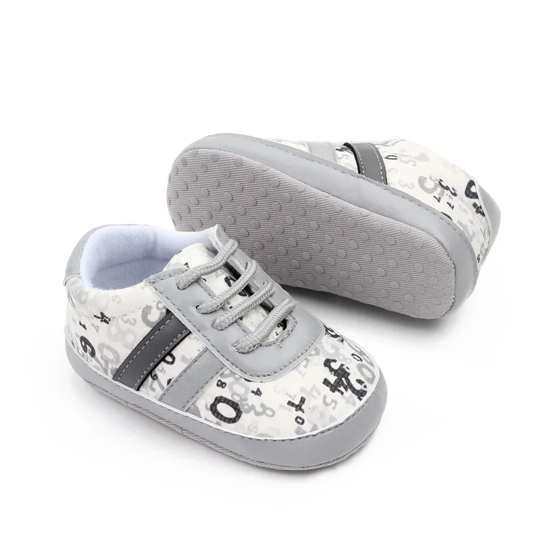 Spring and Autumn New Light Color Digital Decorative Baby Boy and Girl Leisure Walking Shoes details