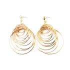 Earrings Gold Drop Shipping Big Earrings Personalized Hipster Huge Geometric Sexy Gold Earrings