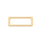 Alloy Ring Gold Factory Direct Sale Zinc Alloy Rectangular Ring Rolled Gold Rectangular Ring
