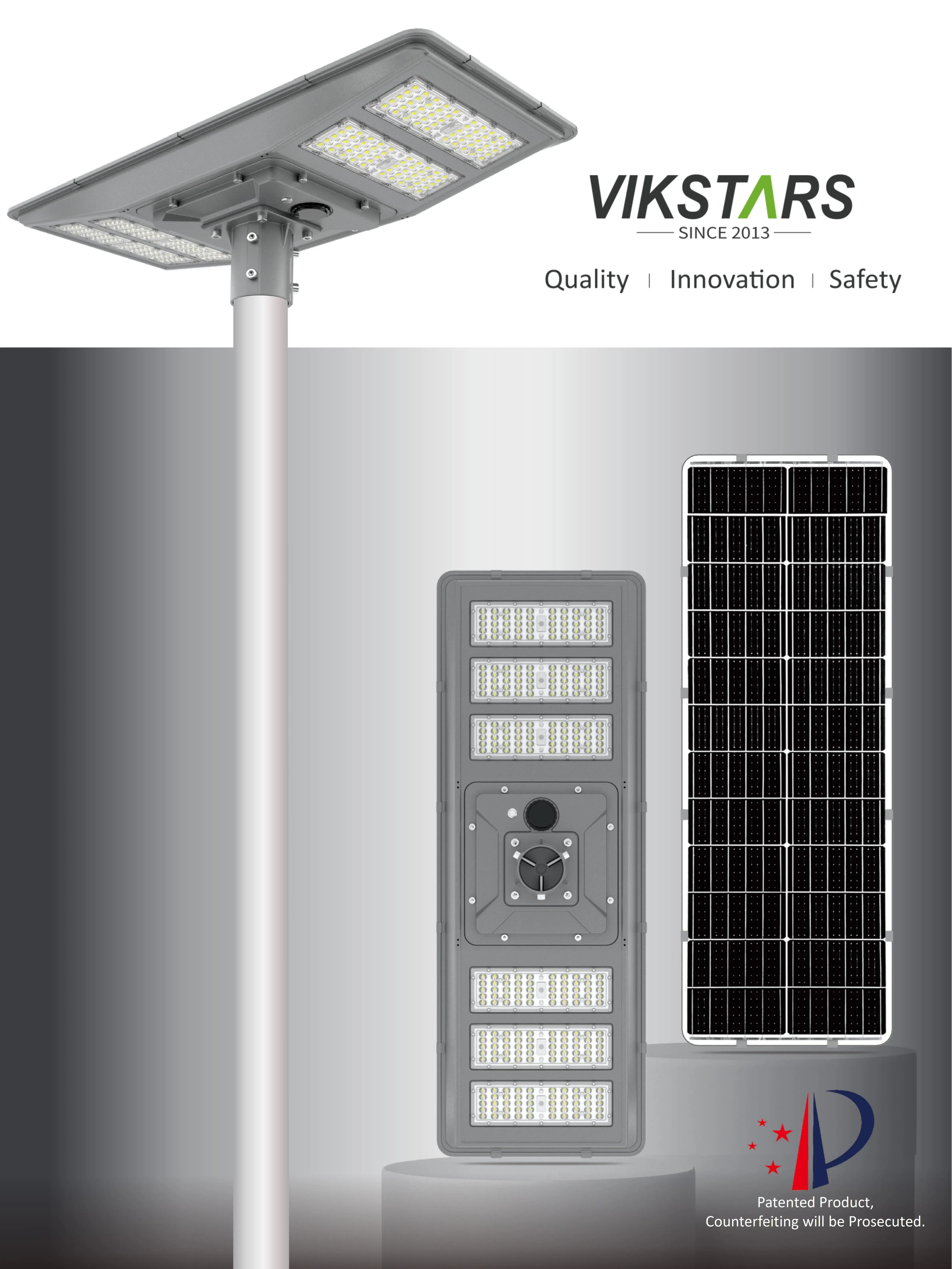 New Bidirectional Solar Street Lamp IP66 LED Solar Garden Light 600W 900W All in One Solar Landscape Lights