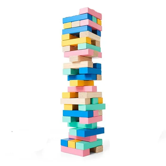 Custom Jumbo Tumble Toys Tower Game Building Block For Children And Adults