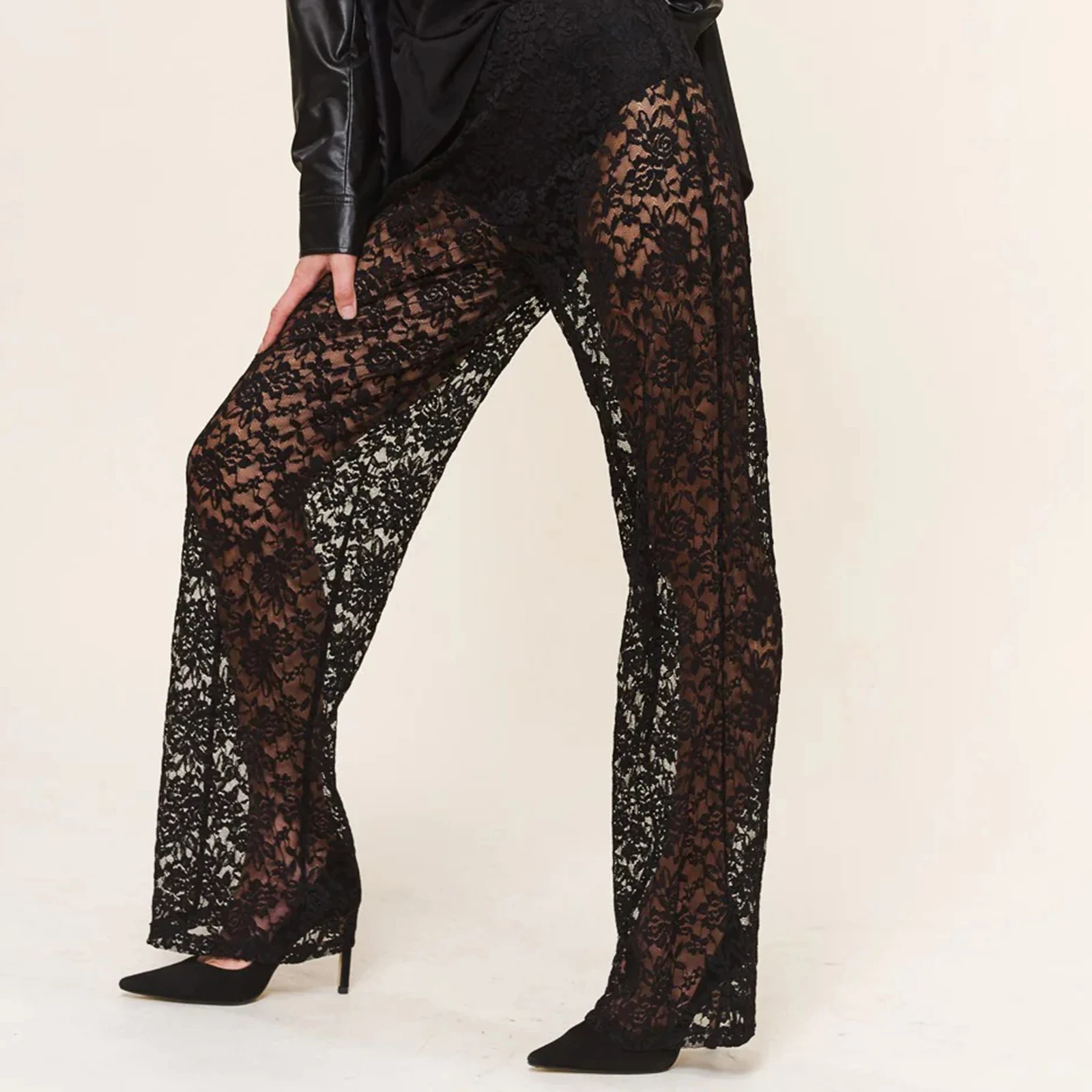 Lace Sheer Pants main image 1