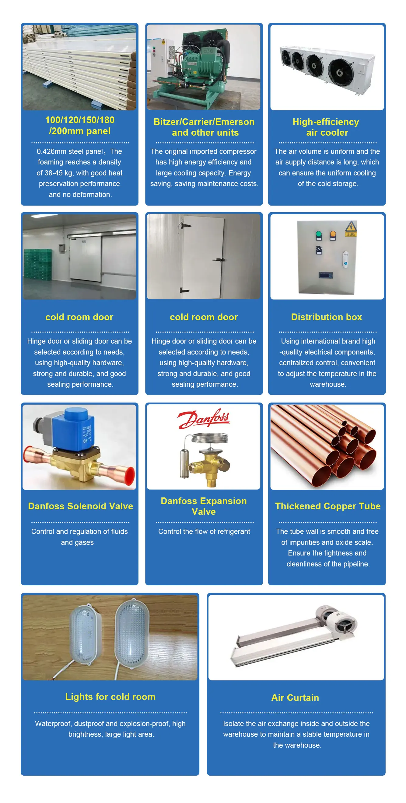 Cooler, R-404a etc., Sliding door - detail 18