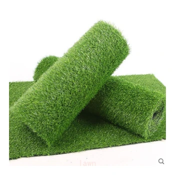 Artificial grass green with plastic leaf fence garden for outdoor privacy plastic garden decorative landscape grass