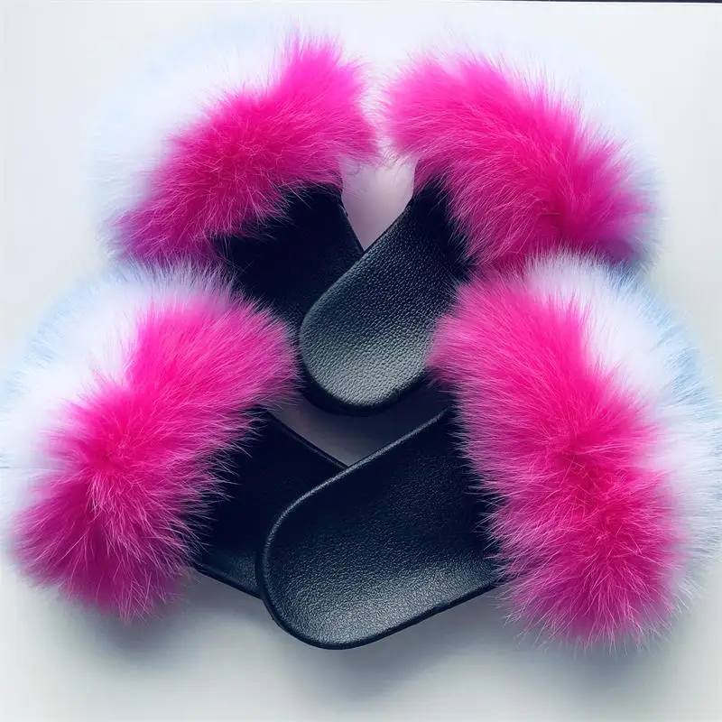 baby blue fur slides